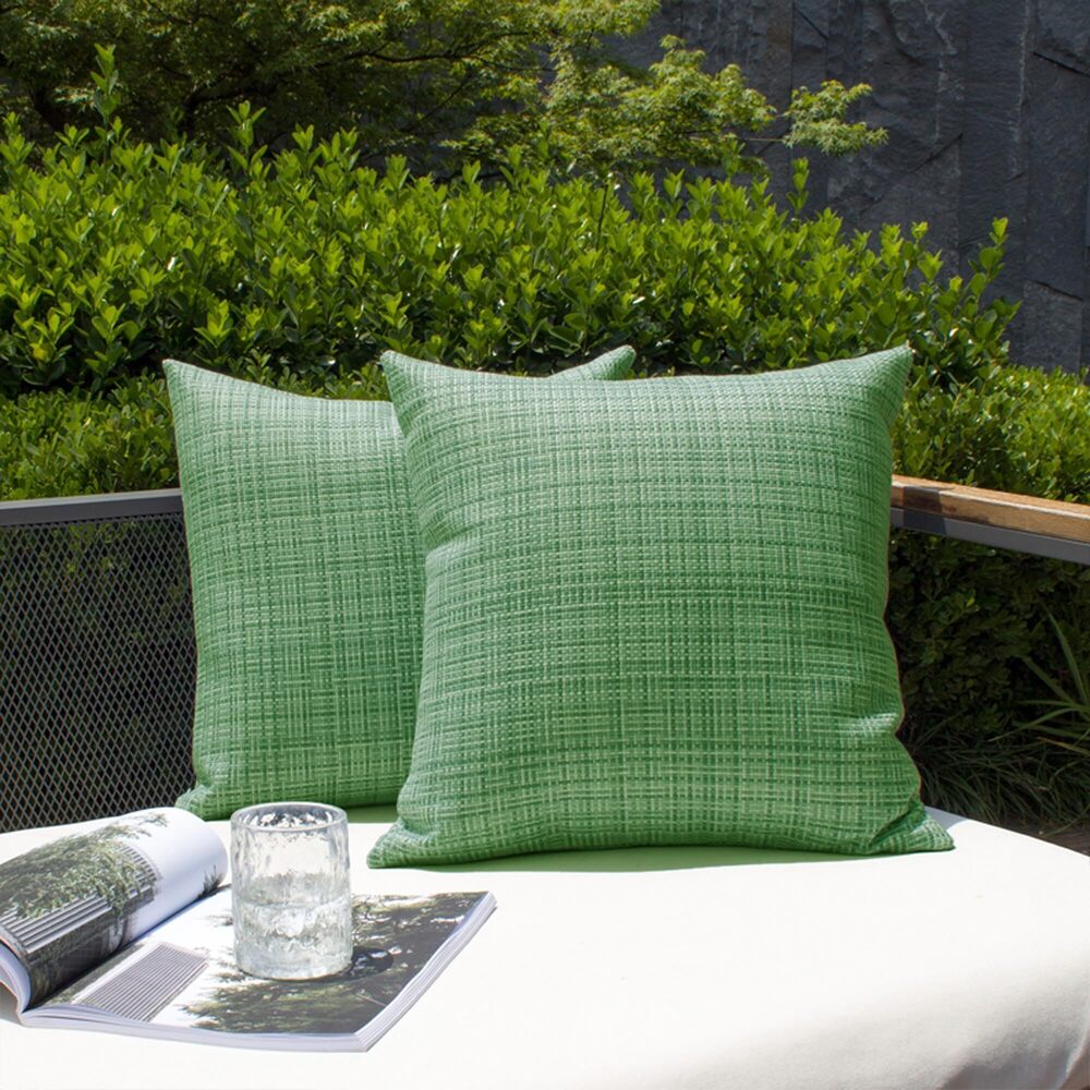 5305 Kevin Textile Pack of 2 Decorative Outdoor Waterproof Throw Pillow